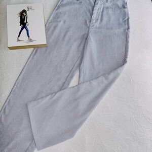 Women's Striped Gray Jeans
